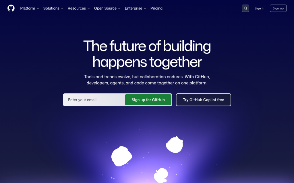 Screenshot của github.com