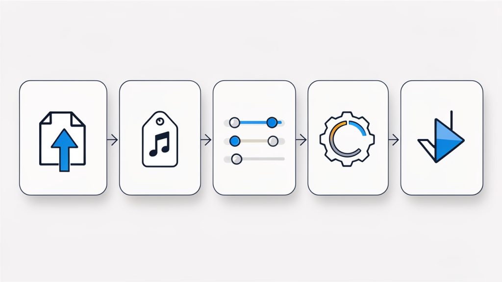 MP3 conversion workflow
