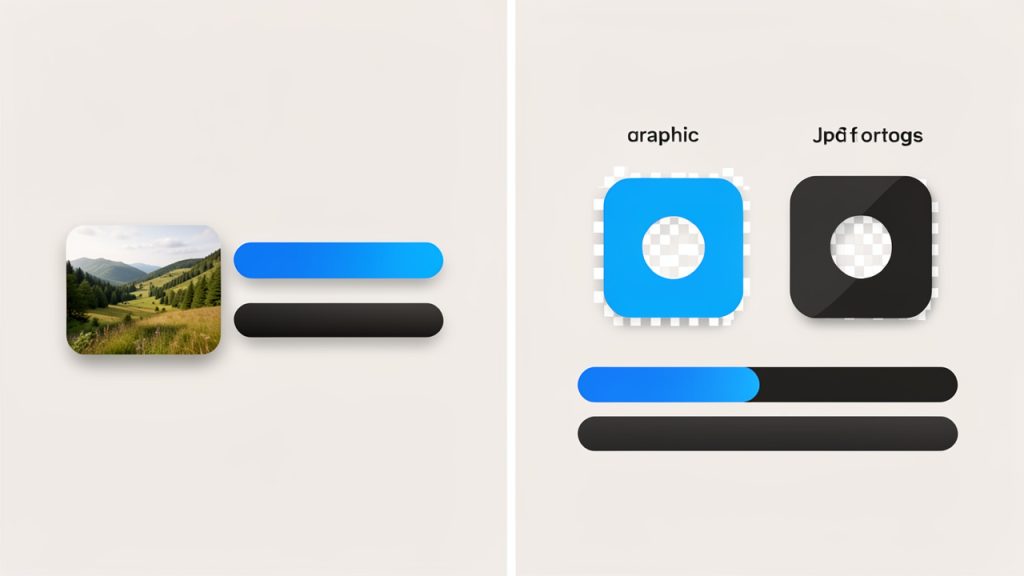 JPG sang PNG: Khi nào chuyển đổi, công cụ và thực tiễn tốt nhất 3 File-size tradeoffs: photo vs graphics, JPG vs PNG